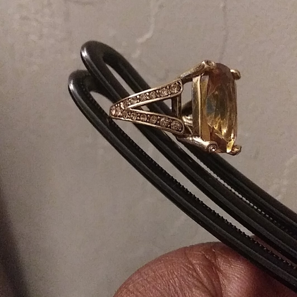 SOLD Lady's Gold & Topaz Ring